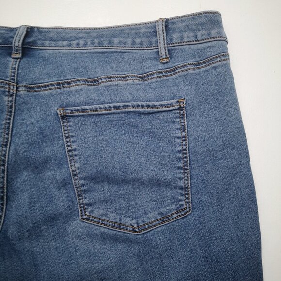 Talbots Flawless Ladies Size 20W Medium Wash Slim Ankle Blue Jeans - Picture 9 of 13